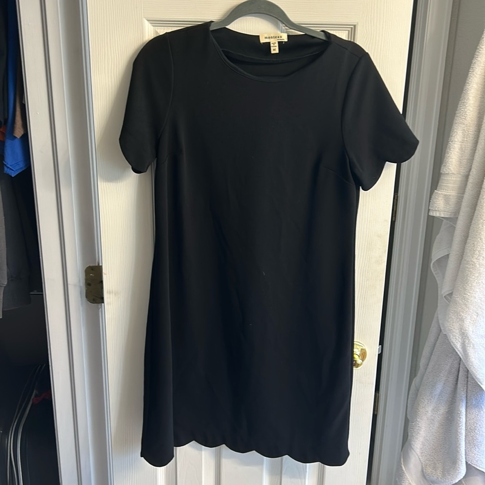 Black scalloped dress